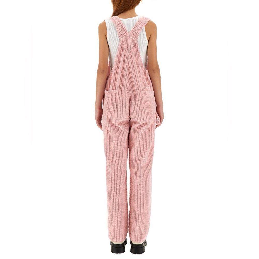 MOSCHINO JEANS Straight Leg Corduroy Dungarees Overall Jumpsuit - Picture 5 of 12